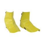 Plain Toe Overshoe, Nitrile, Plain, Strap and Snap, Yellow, Universal