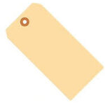 Blank Coated Manila Tag, 10pt Thickness, Size #2, 10,000 / case