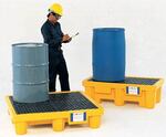 UltraTech 1001 Ultra-Spill Pallets® 4 Drum with Drain 66 Gal 6,000 lbs
