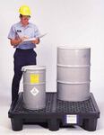 UltraTech® 1113 Ultra-Spill 4 Drum Spill-Containment Pallet with Drain