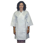 Frock, Fabric, White, Large