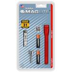 Mag Instrument M3A016 tMini MagLite® Flashlight, AAA Alkaline, 9 Lumens, Red