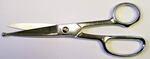 Ball Point Shear, Straight, Silver, Forged Steel, Chrome Over Nickel, 8-7/8 in, 3 in, Right Handed, Ball