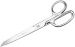 Shear, Bent, Silver, Forged Steel, Chrome Over Nickel, Forged Steel, 9 in, Right Handed, Standard, Rust-Resistant, Stain Free, Adjustable, Meets USDA Standard