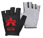 AV GEL, Anti-Vibration Gloves, Leather / Stretch Fabric, Black / White, Universal