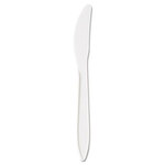 Knife, Medium Weight Plastic, White, 6.25 in