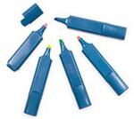Detectamet®, Hi-Lighter Marker, Chisel, Blue, Metal Detectable, 5 per Pack