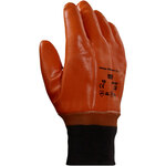 Ansell 23-191 Monkey Grip PVC Gloves, Brown, Sz 10