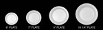 Dart®, Disposable Plate, Round, Non-Laminated Foam, White, 6 in, Concorde