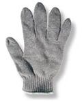 Grey String Knit Glove Cotton/Poly Medium Weight General Purpose
