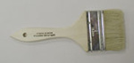 Paint Brush, 3 in, 1-1/2 in, 3/8 in, Latex Paints, Chip and Touch-up, Wood, White / Natural, White Chinese, Steel, Flat Trim, Economy Utility