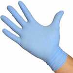 Blue Textured Powder-Free Disposable Nitrile Gloves