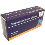 Powder-Free Blue Disposable Nitrile Gloves, Medium
