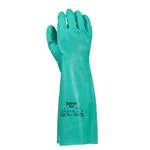 Ansell 37-165 Solvex Nitrile Gloves, Green, 22 mil
