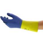 Ansell 87-224 Chemi-Pro Natural Latex Rubber Gloves, 27-Mil