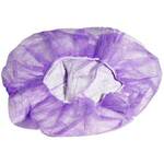 24" Polypropylene Purple Disposable Bouffant Caps Cellucap BIX4HSPU