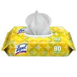 Lysol 617989 Lemon-Lime Blossom Disinfectant Wipes Soft Pack of 80