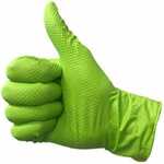 Eagle Protect 1120 Green Nitrile Diamond Textured Disposable Gloves