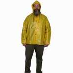 Guardian® 403Y Polyurethane Yellow Rain Jacket and Attached Hood