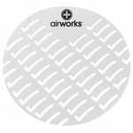 HOSPECO AWUS233-BX AirWorks White Urinal Screen, Sunburst Orange