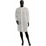 Johnson Wilshire PW-LC Disposable White Poly Lab Coat