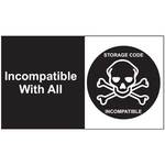 Incompatible With All Metal Detectable Tag Polyproplyene Black 3" X 5"