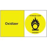 Oxidizer Metal Detectable Tag Polyproplyene Yellow 3" X 5"