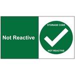 Not Reactive Metal Detectable Tag Polyproplyene Green 3" X 5"