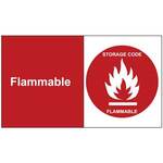 Flammable Metal Detectable Tag Polyproplyene Red 3" X 5"