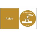 Acids Metal Detectable Tag Polyproplyene Bronze 3" X 5"