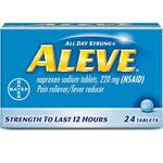 Aleve® 351164 Pain Reliever, Naproxen Sodium, 220mg Tablets