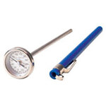 Pocket Stem Dial Thermometer, 0 to +220 °F, 1 in, 5 in, 304 Stainless Steel