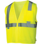 Pyramex® RVZ2110 Hi Vis Safety Vest, Class 2 Hi Vis Lime