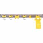 Rubbermaid RCP199300 Gray Wall Rack for Mops and Brooms, 34"