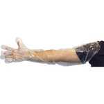 Safety Zone GDPE-LG-35 Clear Powder Free HDPE Gloves, 35"