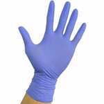 Triune Disposable Violet Blue Powder-Free Textured Nitrile Gloves