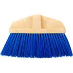 Bruske 5605 Poly Cap Broom with Fine Blue Unflagged Bristles