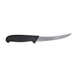 Curved Stiff Boning Knife 6-Inch Stainless Steel Small Black Handle