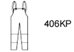 Guardian Protective Wear 406KP Bib Overall, Polyurethan/Nylon, Yellow, 3X-Large