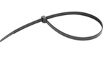 Black Nylon 6/6 Cable Tie 7.5in, 50lb, Heat Stabilized, 1000/Bag