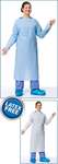 PolyCo PolyWear 10600 Blue XL Poly Disposable Gown