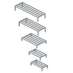 National Cart Co® Aluminum Dunnage Rack, 24" Wide, Various Lengths