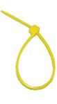 Avery Dennison 08782 Cable Tie, Intermediate, Nylon 6/6, Yellow, 8 x 0.13 x 0.054 in, 2-1/8 in, -40 to +185 °F