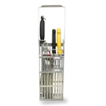 Roser Stainless Steel Knife Holder With Side Guards, Small Unit Locking System