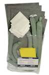 Auto Spill Kit (Universal), (3) Universal Socks, (10) Universal Bonded Pads, (10) Wipes, (1) Disposal Bag with Tie