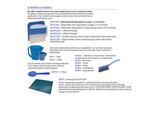 Scraper, Stainless Steel, Plastic, Blue, 6 in, 5 in, Ultra Grip, Metal Detectable, Flexibility