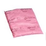 Pigalog®, HazMat Chemical Absorbent Pillow, Polypropylene (Exterior)/ Polypropylene Pulp (Interior), 1 gal, Pink, 16 in, 17 in, Acids|Bases|Unknowns, 10 Pillows per Box|24 Pillows per Pallet