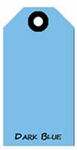 Blank Tag, Coated Sulfite, Dark Blue, 4-3/4 in, 2-3/8 in, 1000 per Box|5 Boxes per Carton