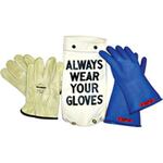 Blue Insulating Rubber Glove Kit Arc Flash Class 00 Salisbury GK0011