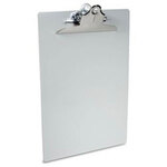 Silver Recycled Aluminum Metal Detectable Clipboard 8.5 x 12
